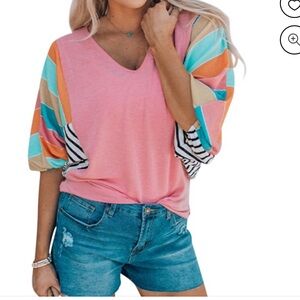 BiBi Colorful Long Sleeve Tee